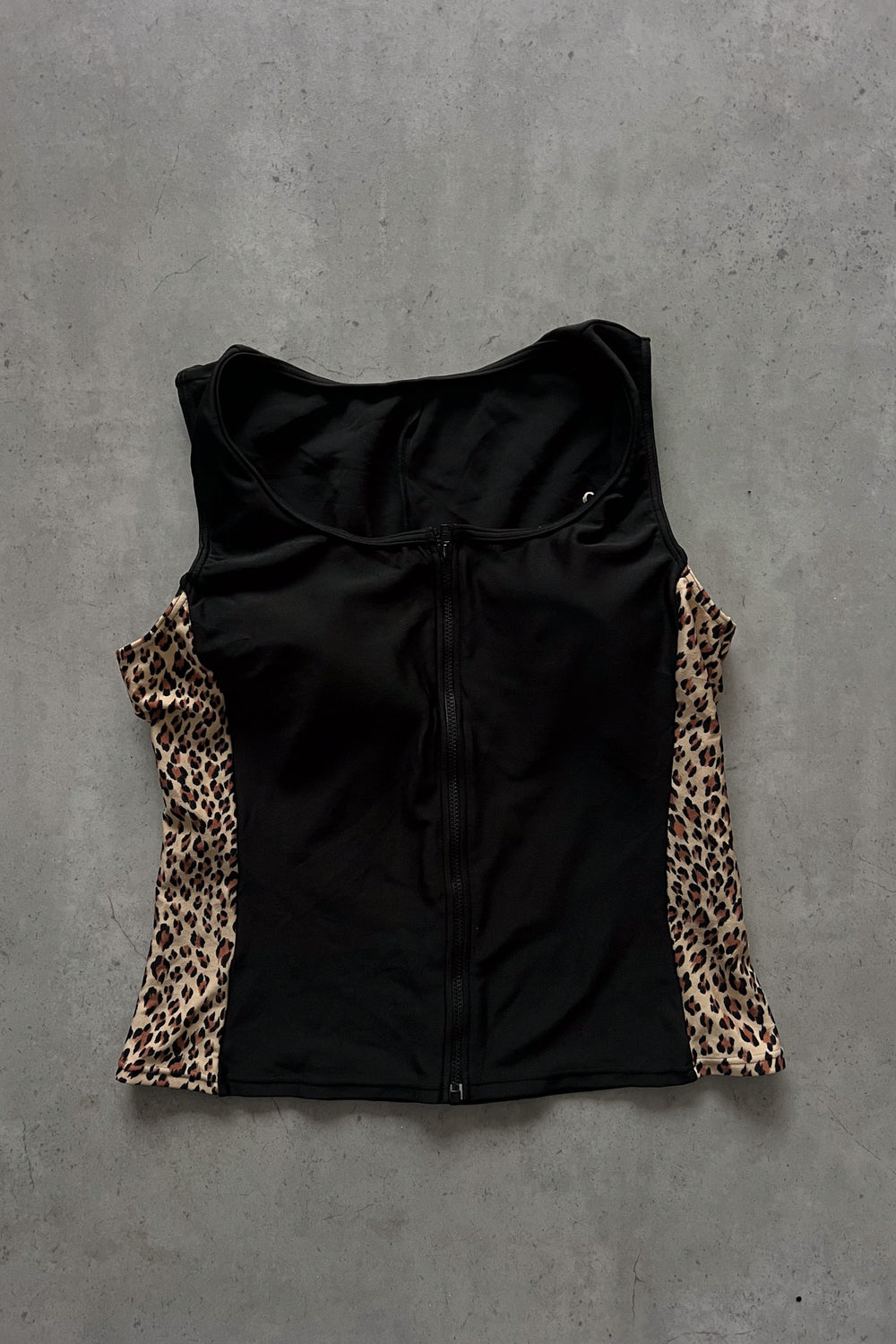 Leopard print side  sport tank ★ Size estimated medium -large