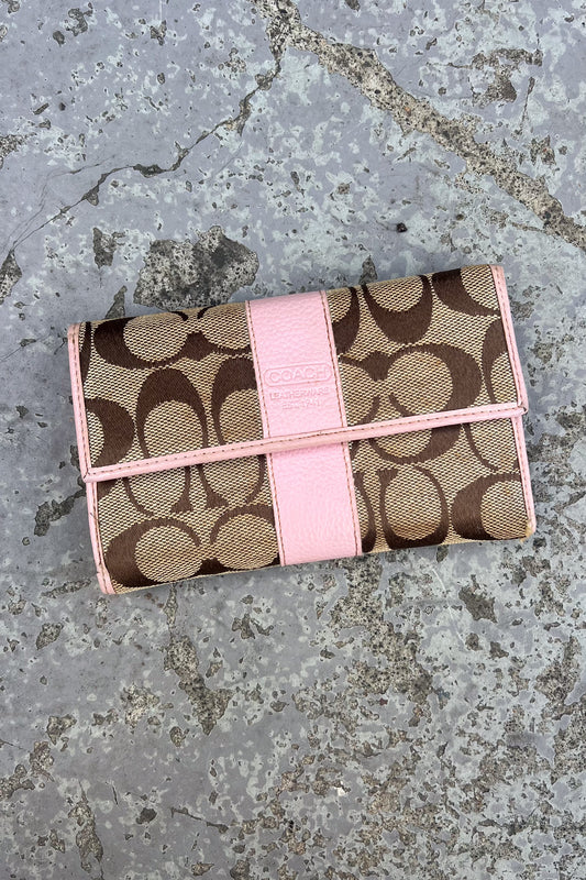 COACH authentic monogram purse - Baby pink