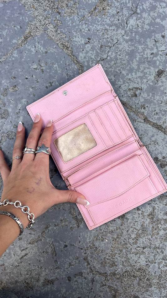 COACH authentic monogram purse - Baby pink