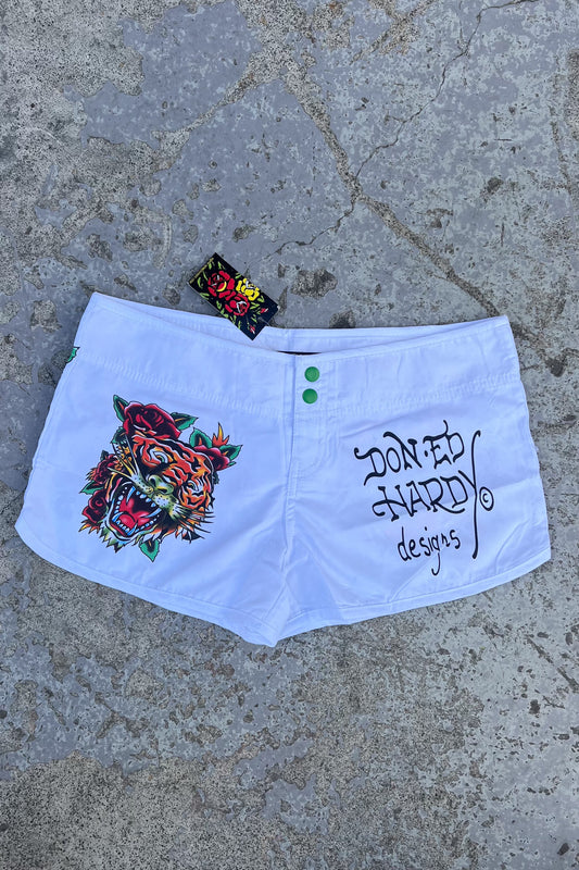 ED HARDY tiger booty shorts