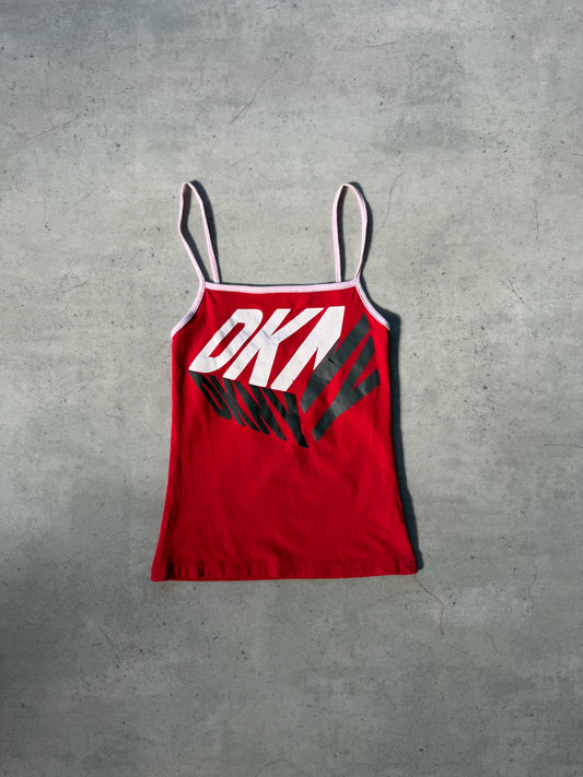 DKNY red graphic tank ★ Size est small/medium