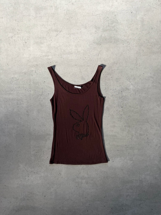 PLAYBOY brown tank  ★ Size est medium
