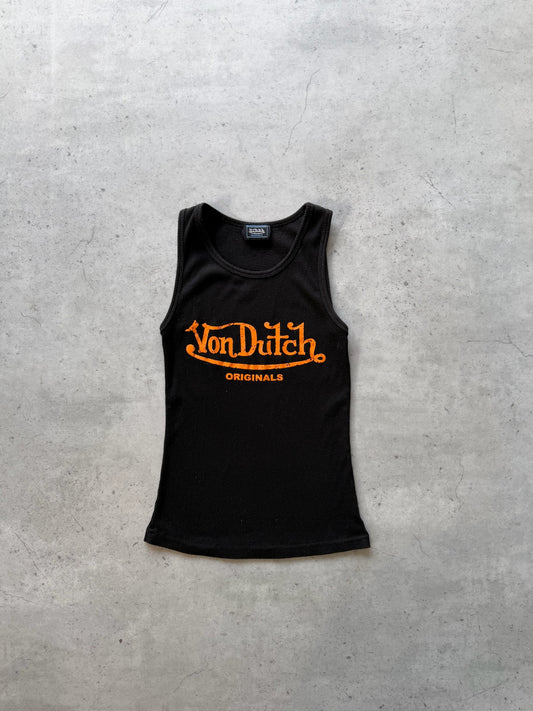 VONDUTCH black + orange tank ★ Size est small