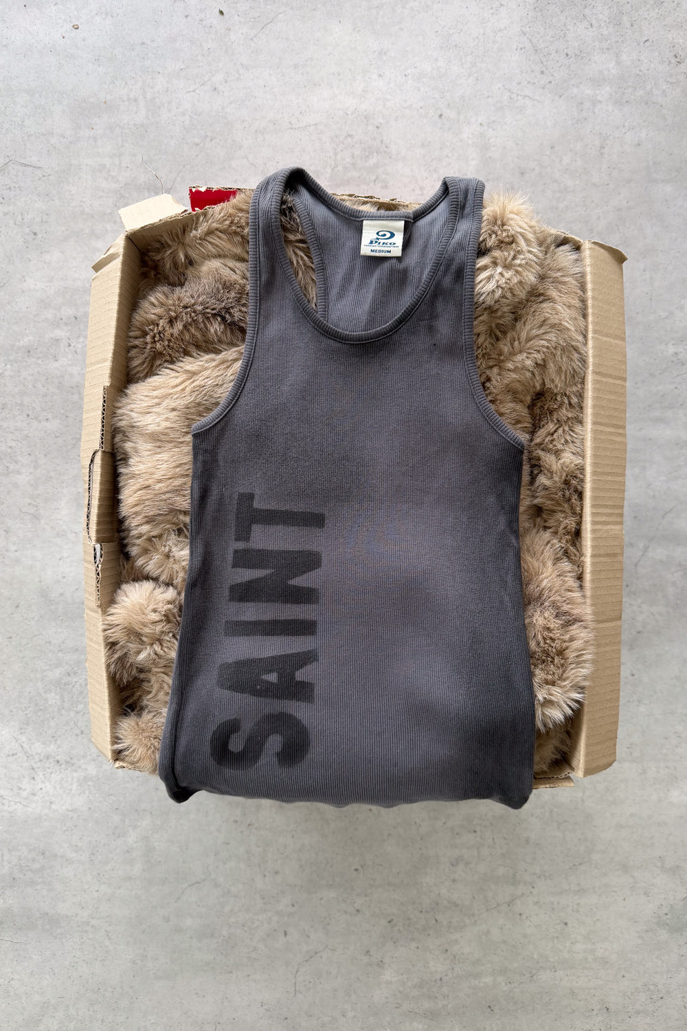 SAINT grey tank ★ Size labelled medium