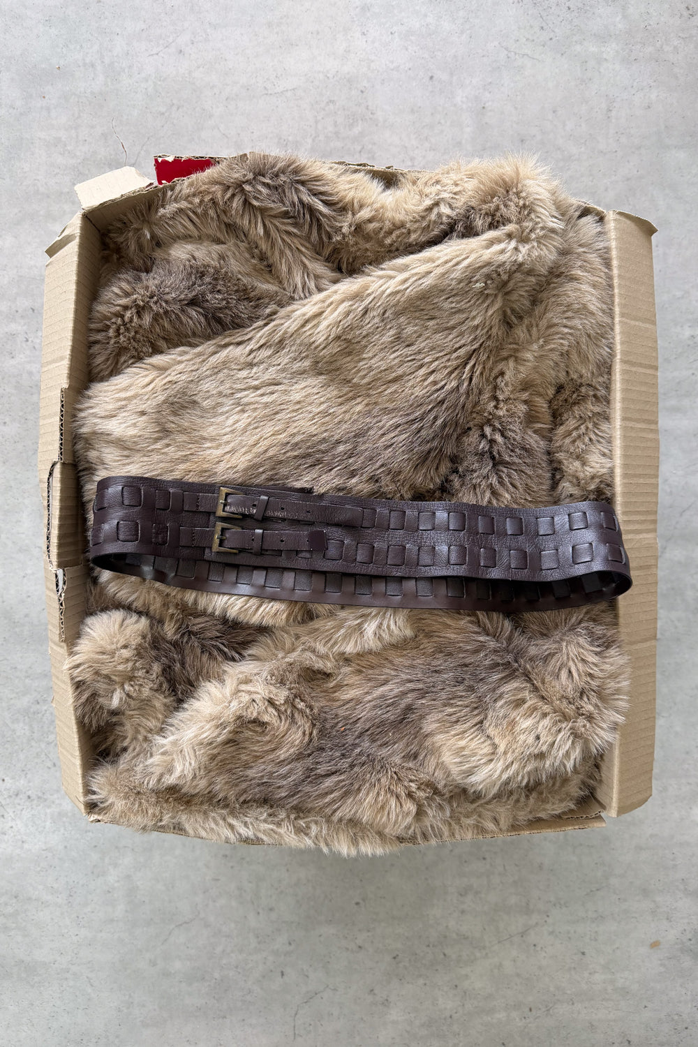 Brown double belt ★ Size small