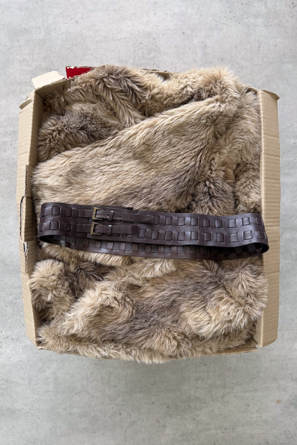 Brown double belt ★ Size small