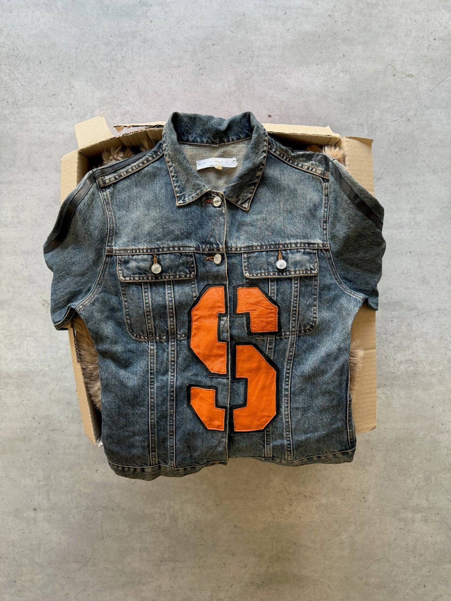 TWIN SET denim "s" jacket ★ Size labelled small (fits medium)