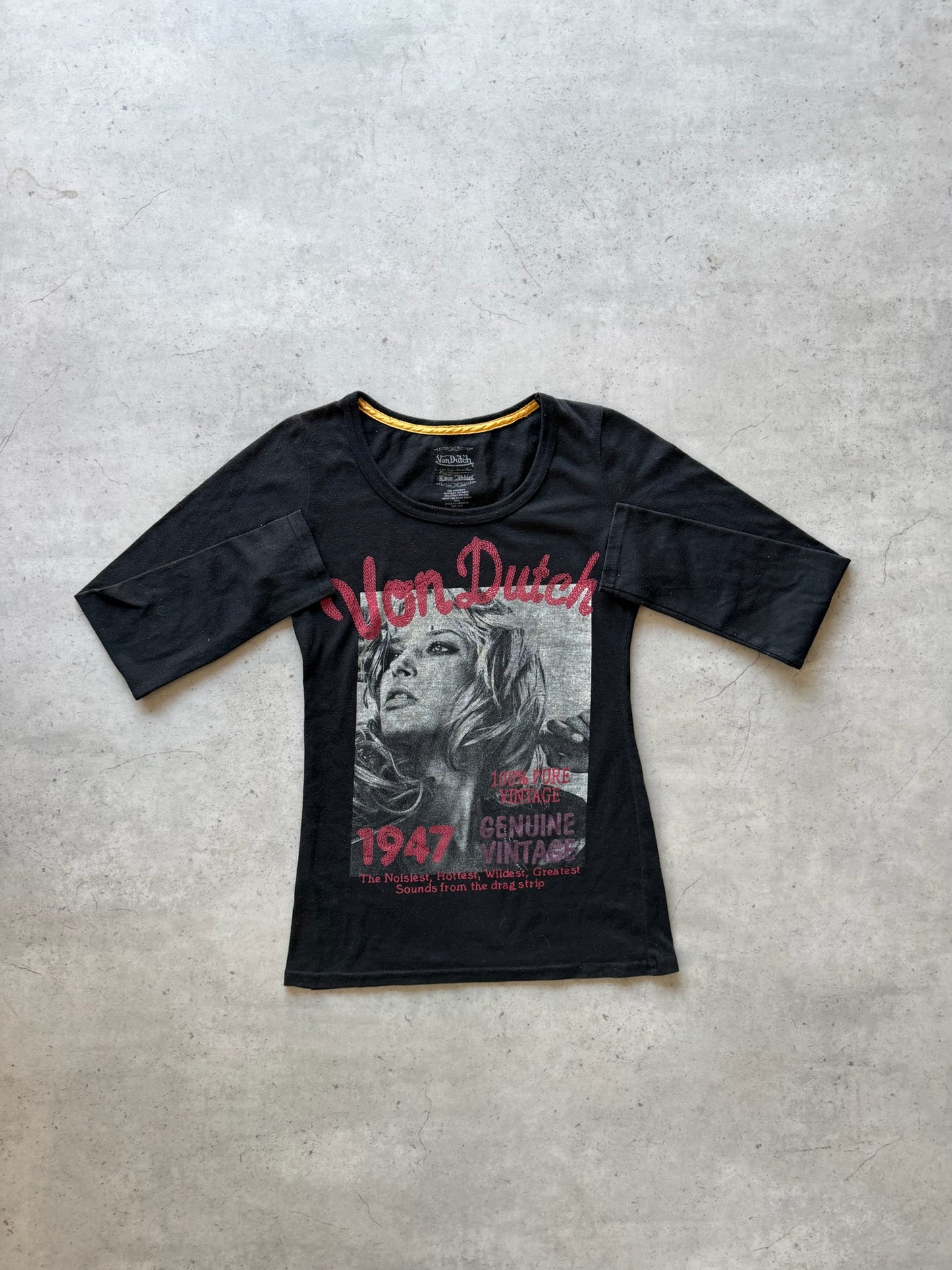VONDUTCH black graphic long sleeve ★ Size labelled medium
