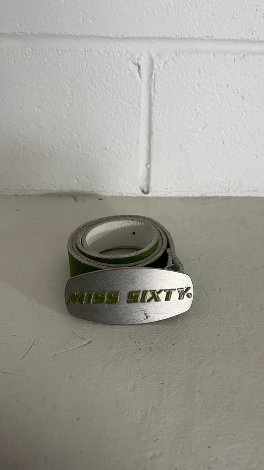 MISS SIXTY lime green belt
