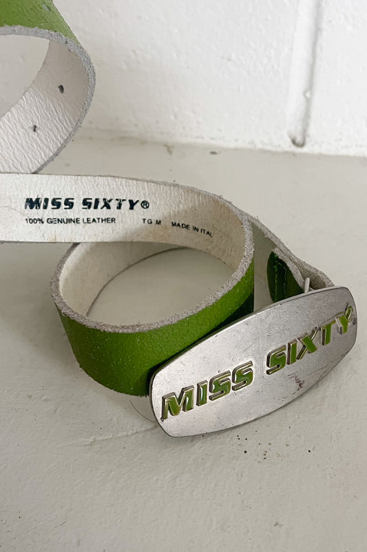 MISS SIXTY lime green belt