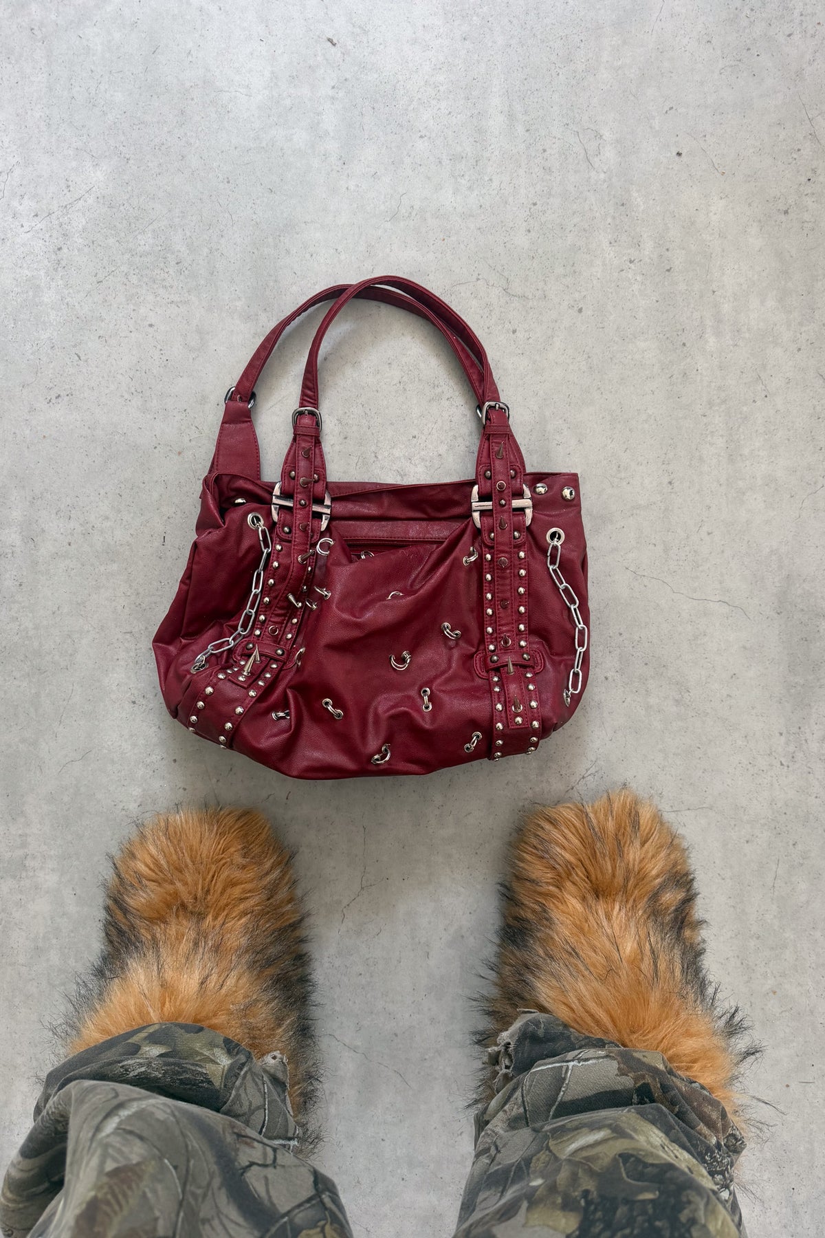 Red pierced bag ★