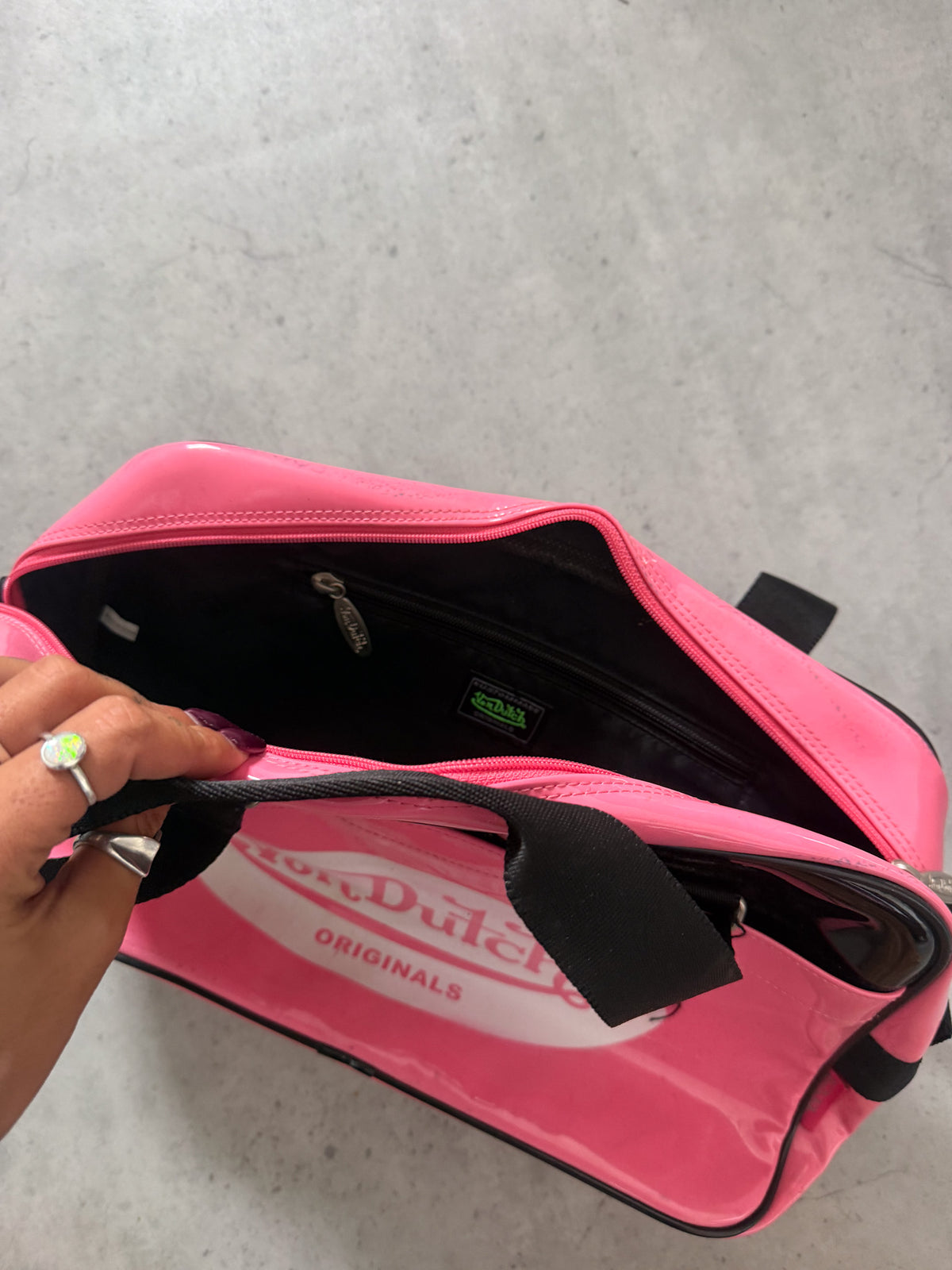 VON DUTCH pink bag ★