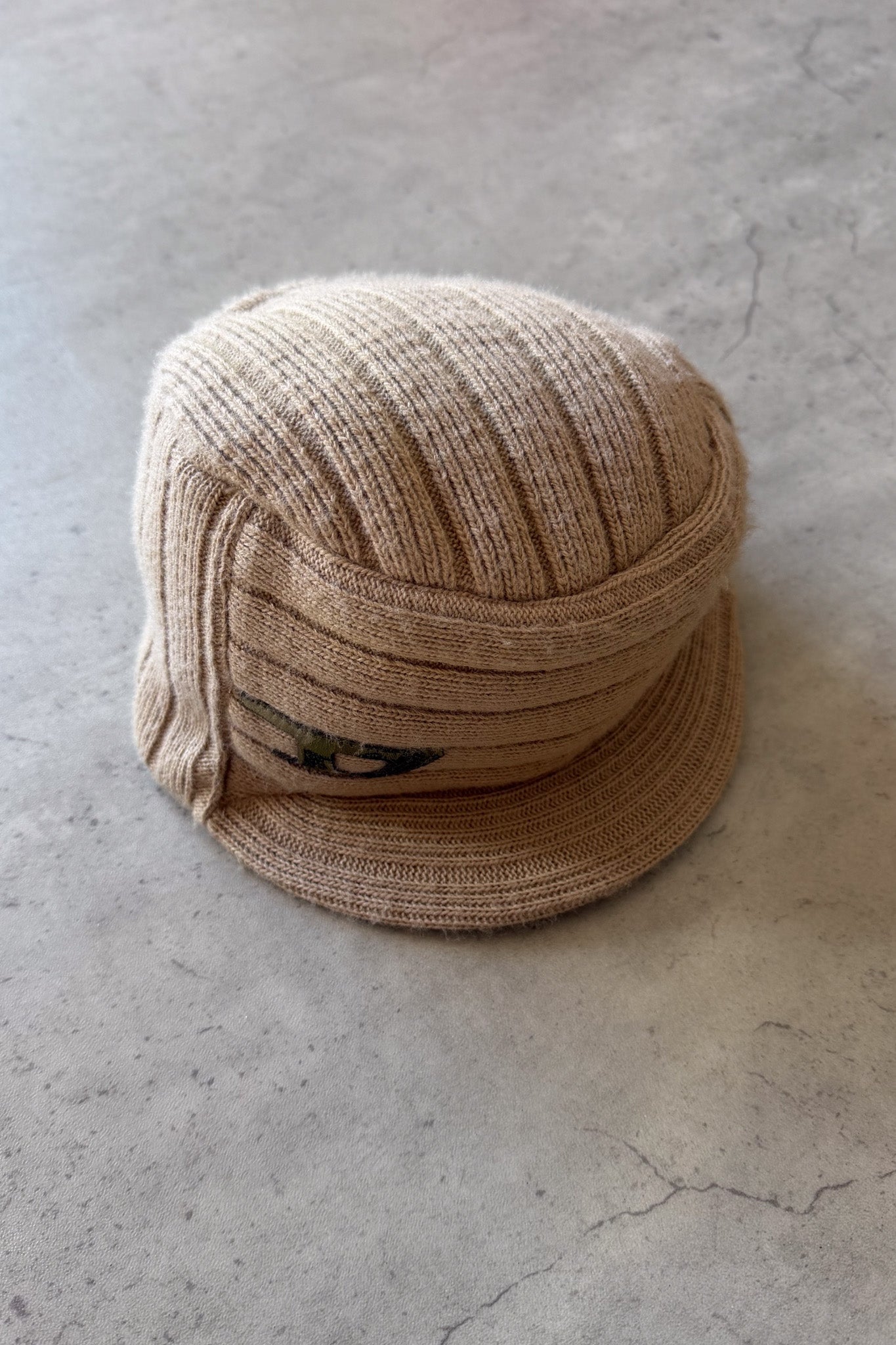DIESEL khaki knit hat ★