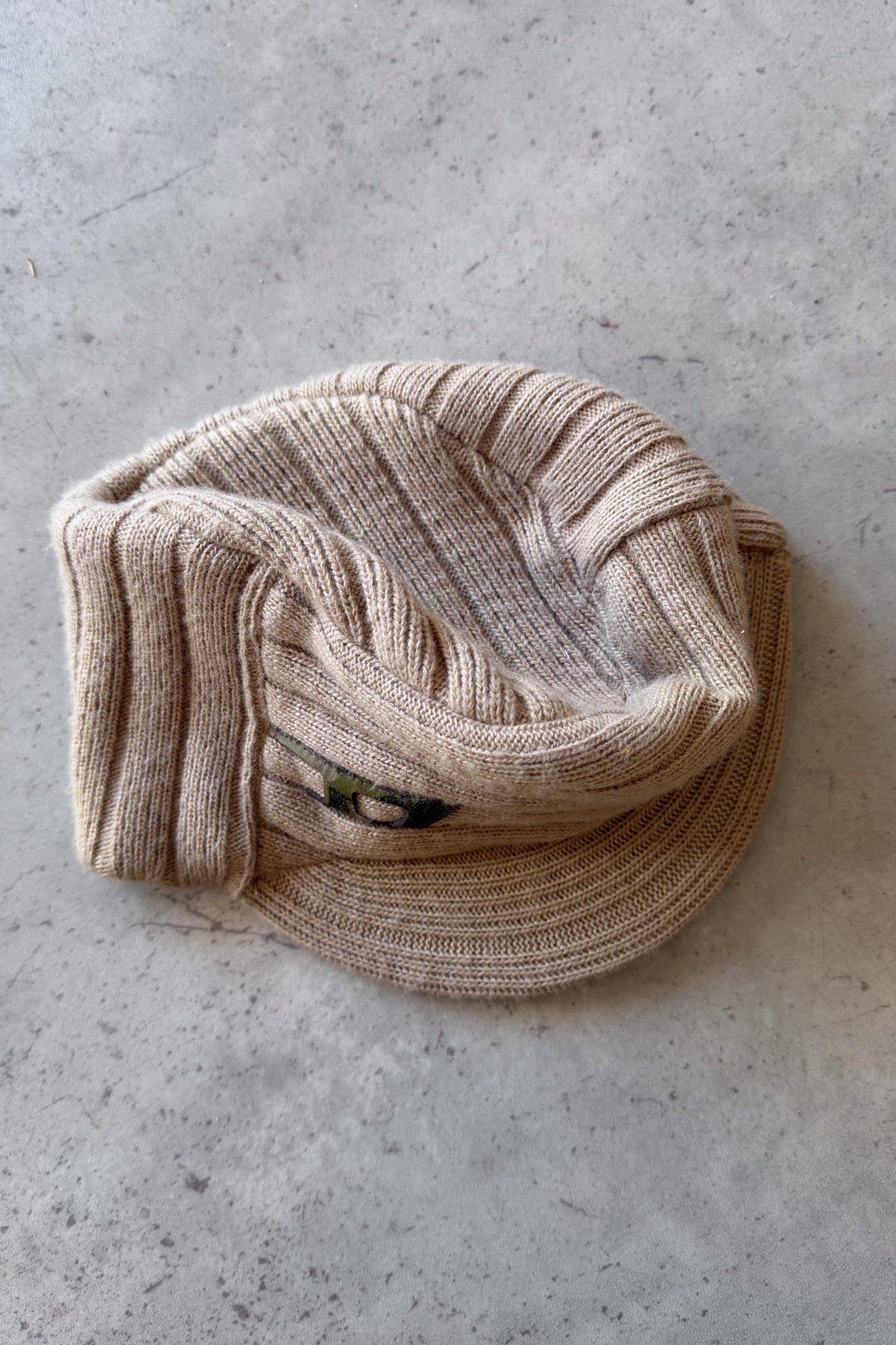 DIESEL khaki knit hat ★