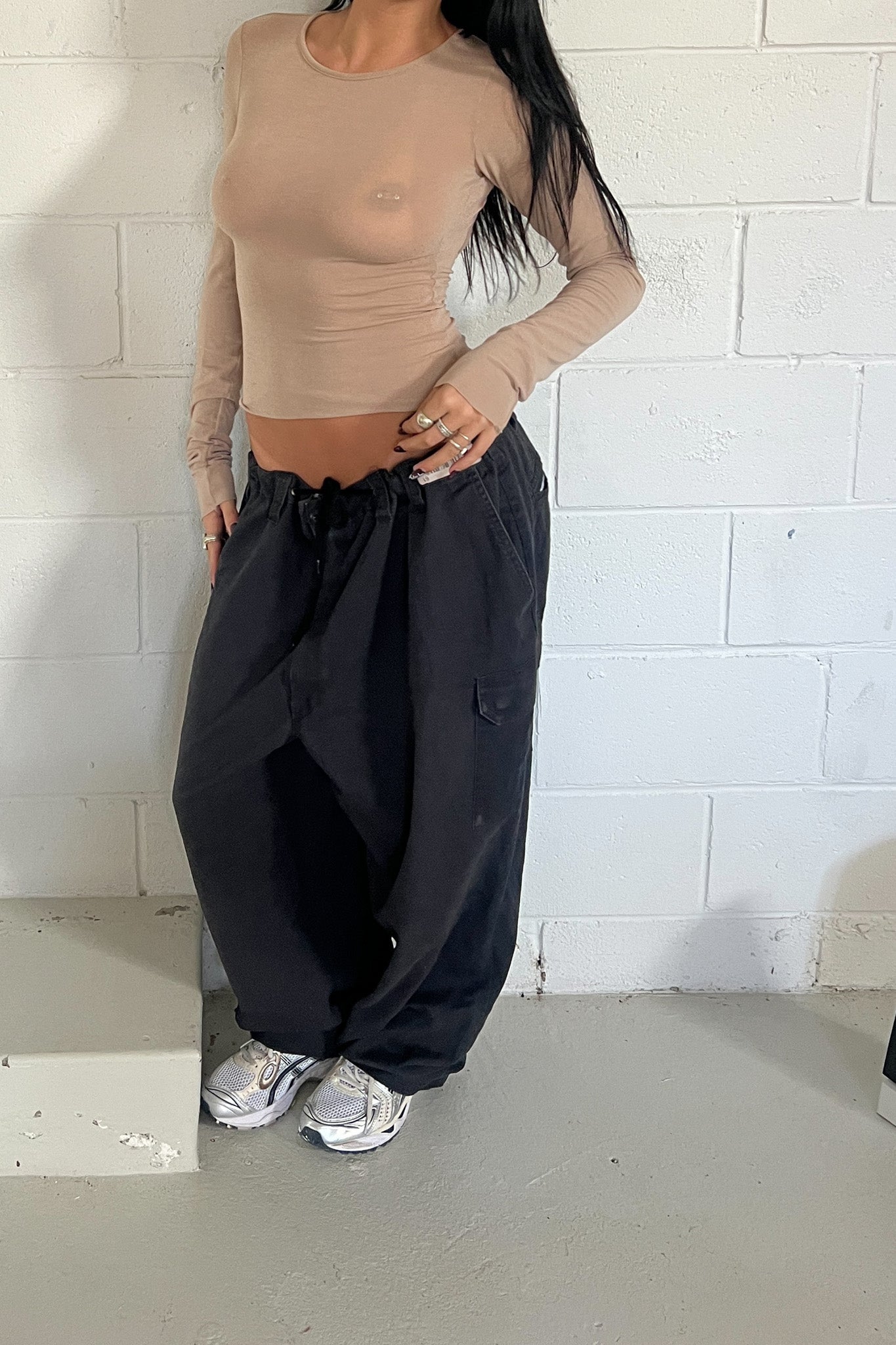 Navy vintage cargo pants