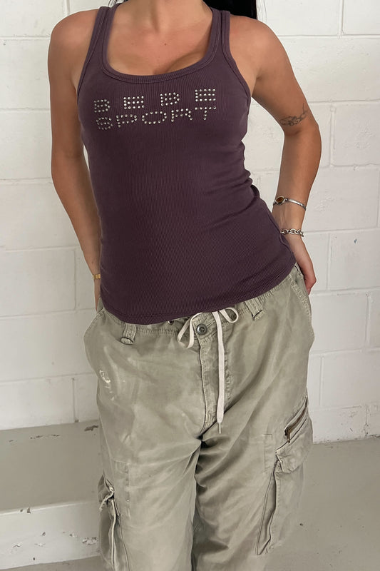 BEBE SPORT diamante tank