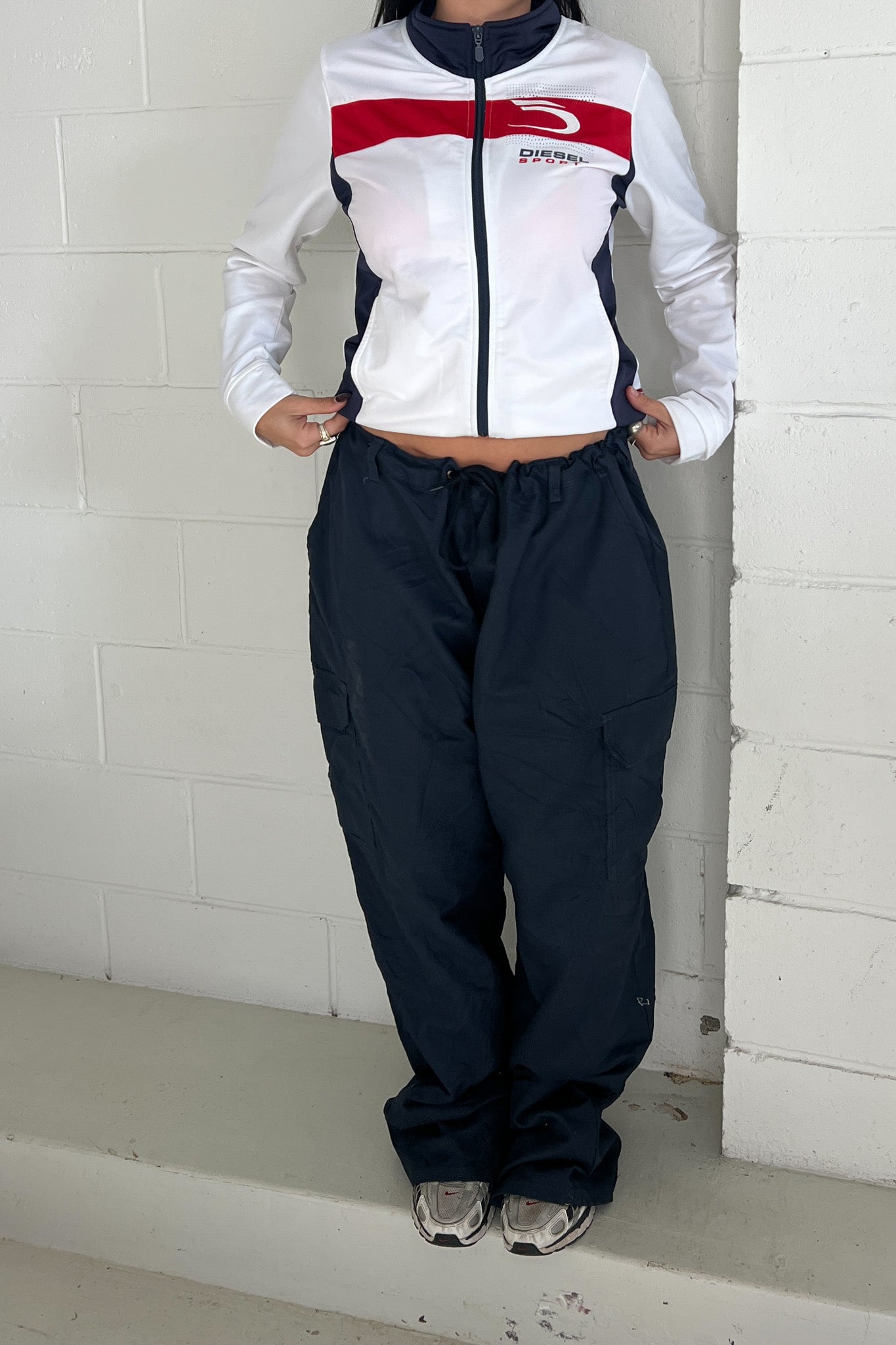 DIESEL white track jacket