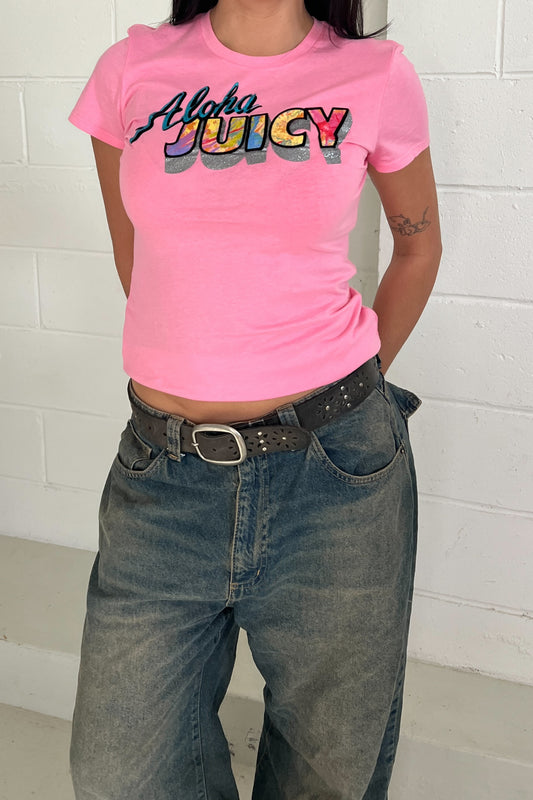 JUICY COUTURE aloha pink tee