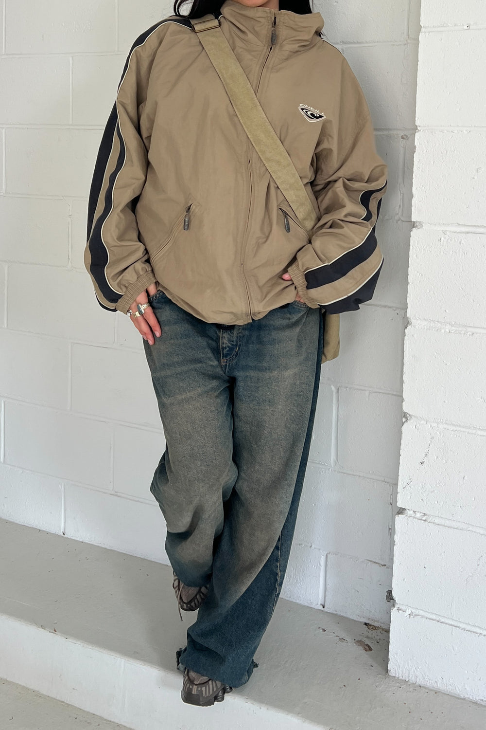 O'NEILL beige windbreaker jacket