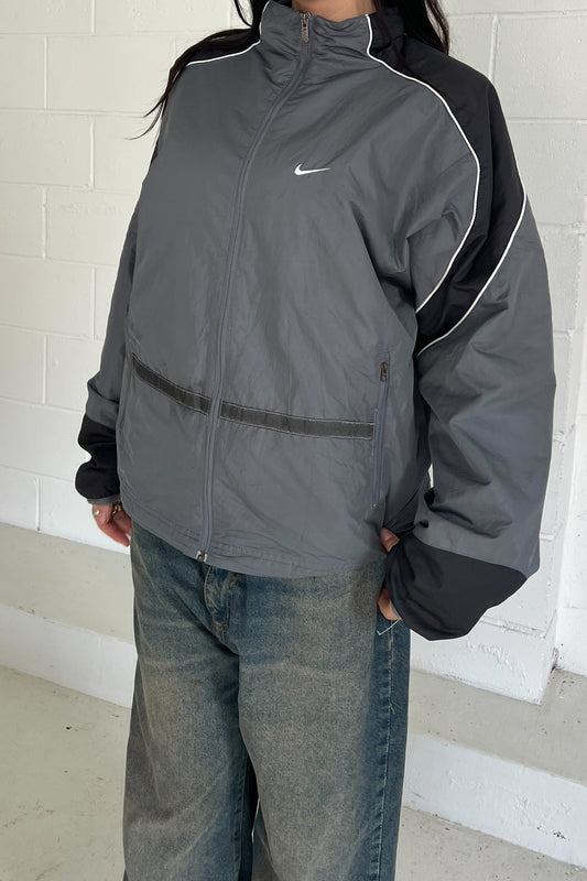 NIKE grey windbreaker jacket