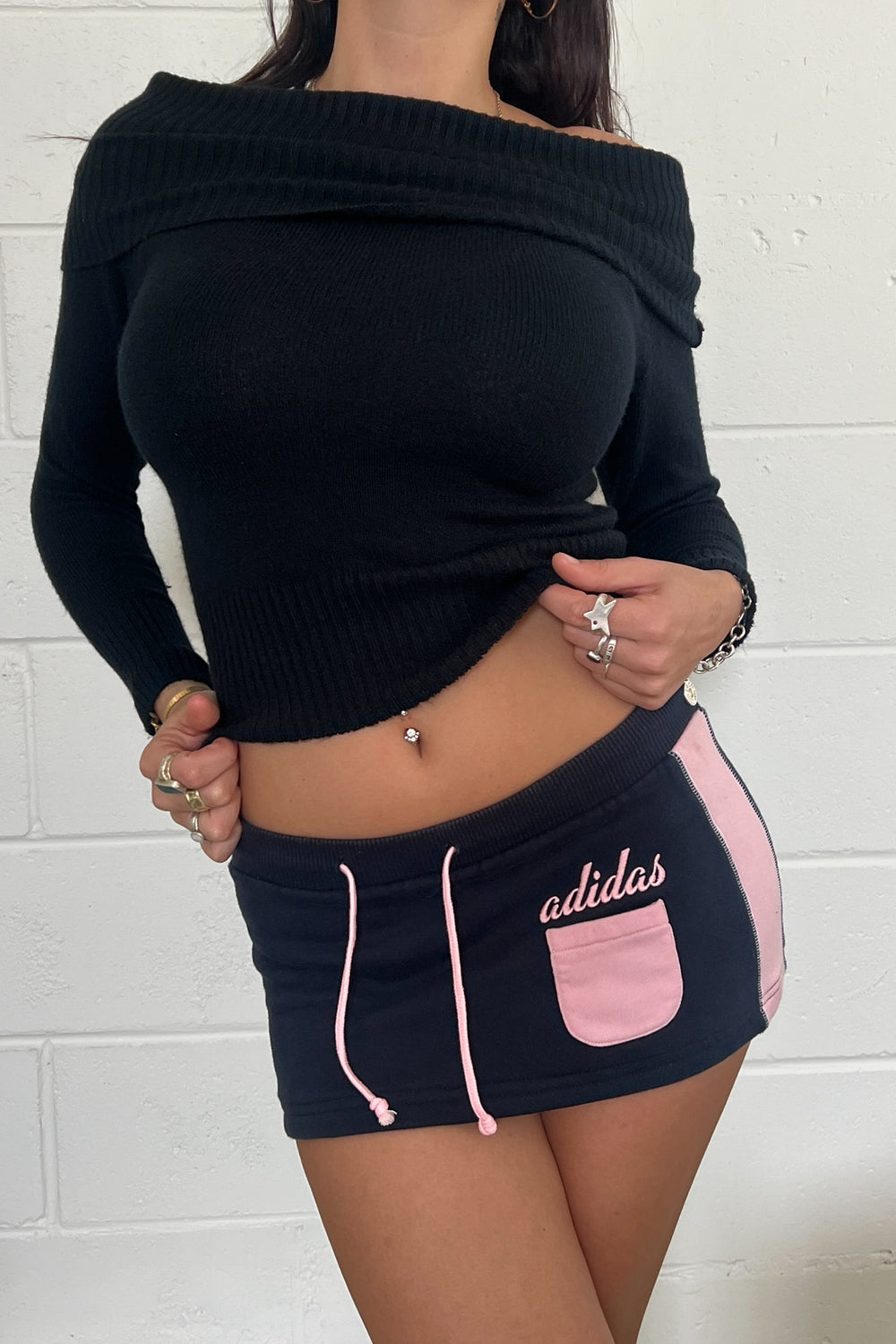 ADIDAS mini track skirt