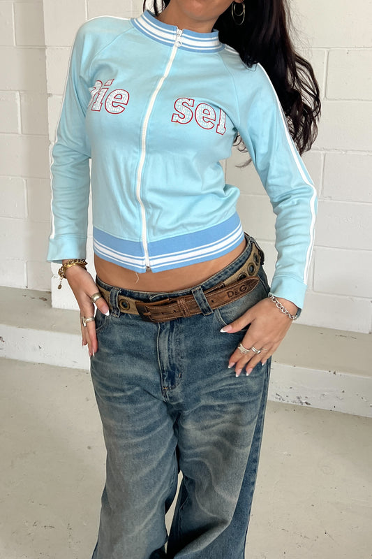 DIESEL blue + red trackjacket ★ Estimated 8-10