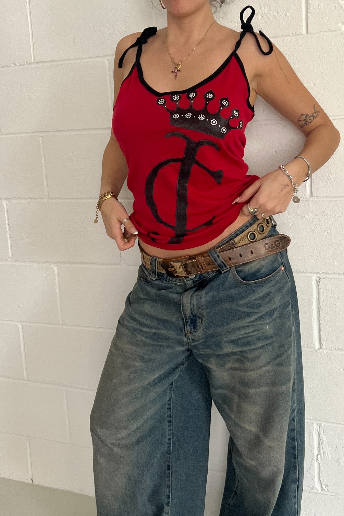 JUICY COUTURE crown graphic tank ★ Size small