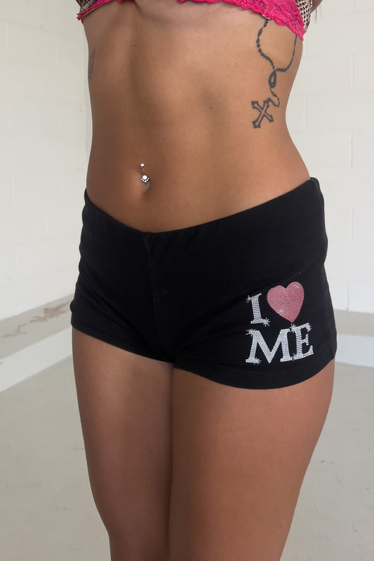 I LOVE ME! micro shorts ★ Size small