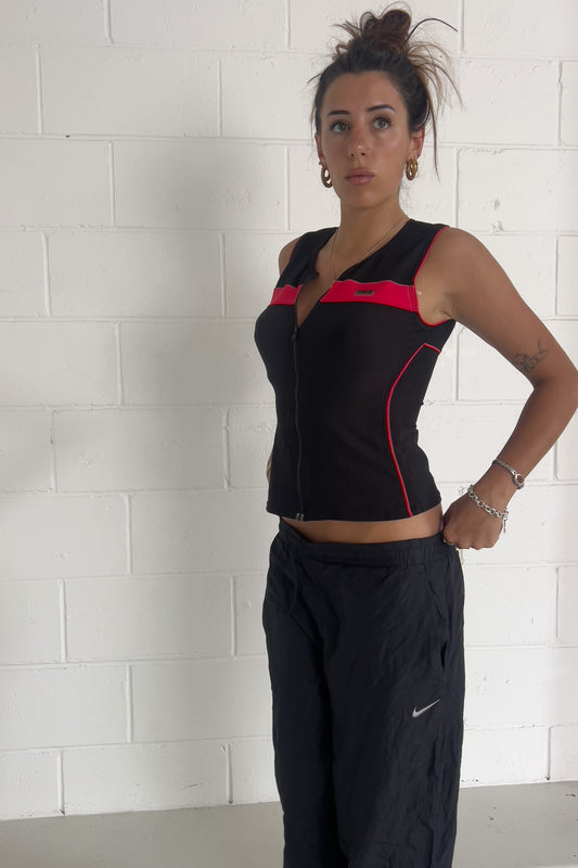 POLO red + black ralph lauren sport tank ★ Size large