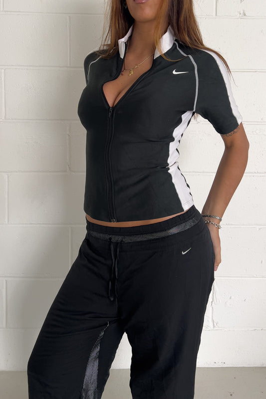 NIKE quartersleeve sport zip up ★ Size estimated medium