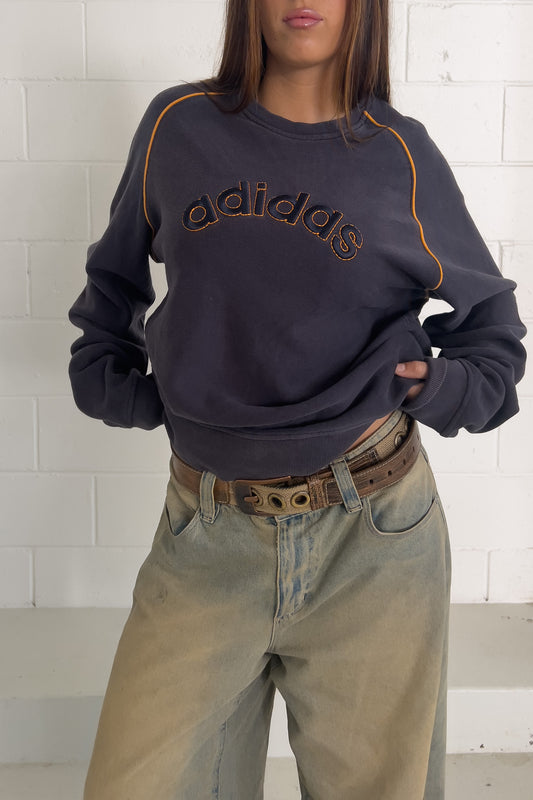 ADIDAS spellout crewneck ★ Size XL