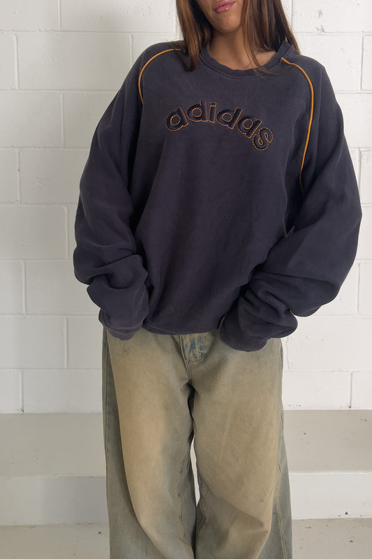 ADIDAS spellout crewneck ★ Size XL