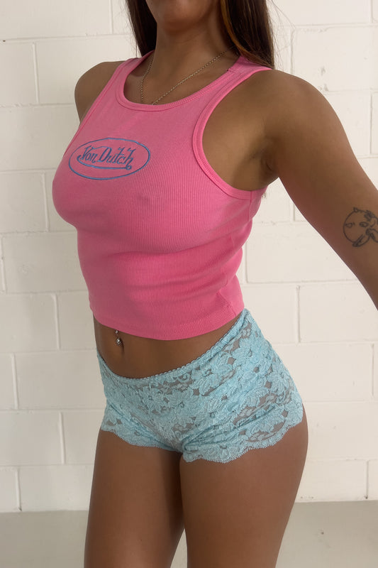 VON DUTCH hot pink tank ★ Size 8