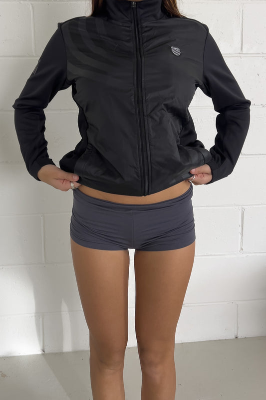 K. SWISS black track jacket ★ Size Est small
