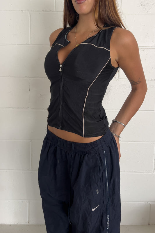 ELLESSE logo black sport tank ★ Size estimated small