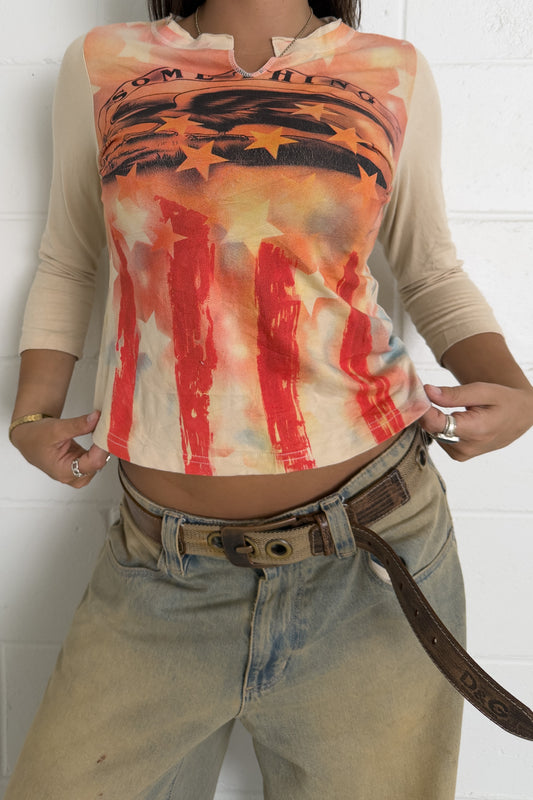 Vintage eagle longsleeve  ★ Size estimated small