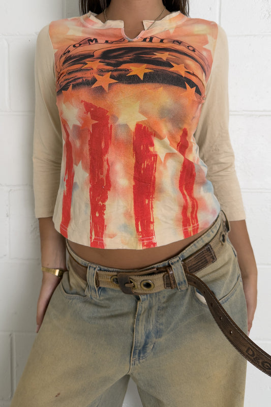 Vintage eagle longsleeve  ★ Size estimated small