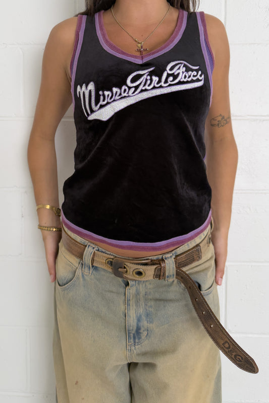 Black & purple tank ★ Size estimated medium