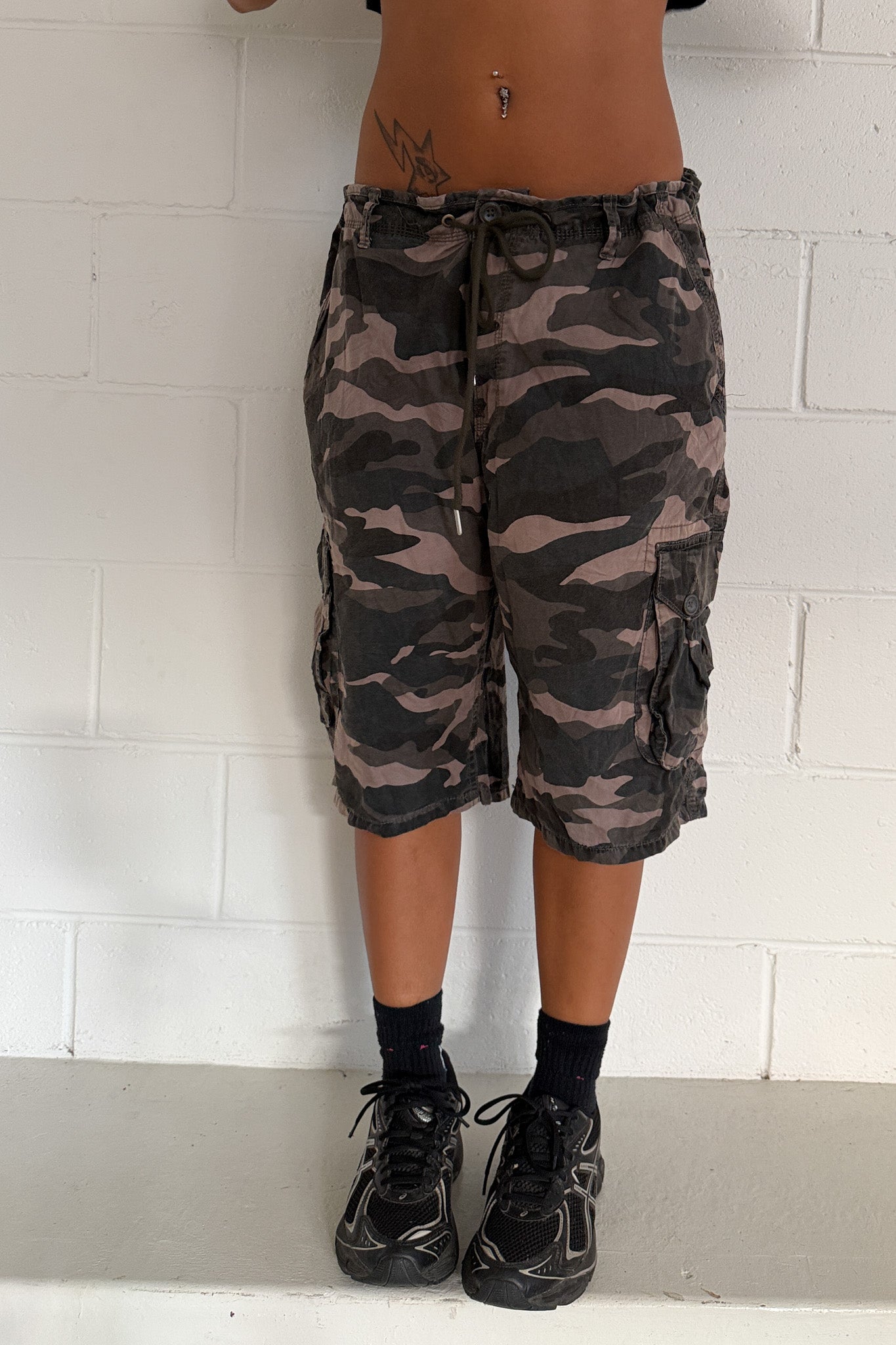 JOE&CO camo jorts ★ One size adjustable waist