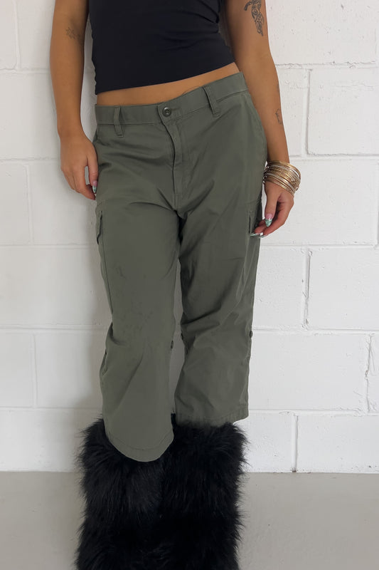 UNIQLO vintage green capris ★ Size labelled small