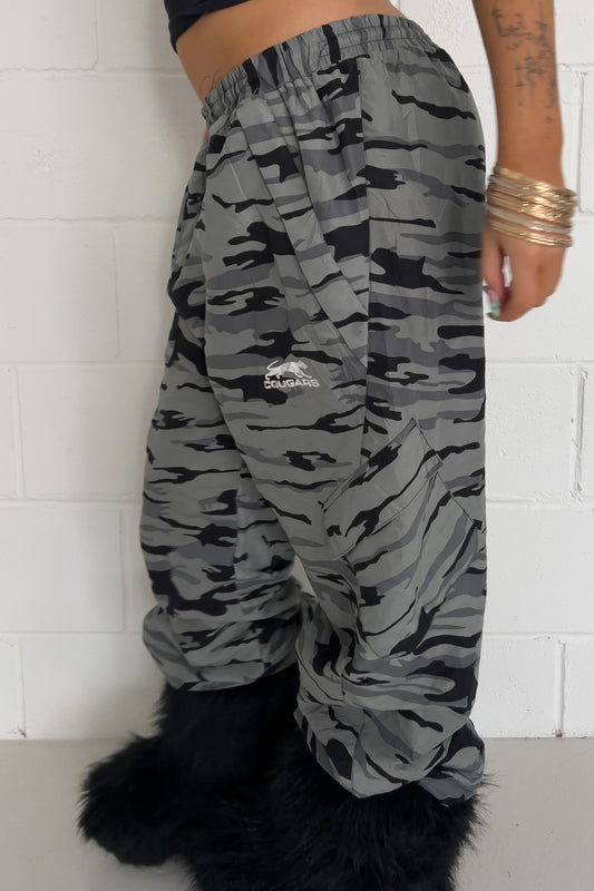 COUGARS camo track pants ★ One sixe fits all (adjustable drawstrings)