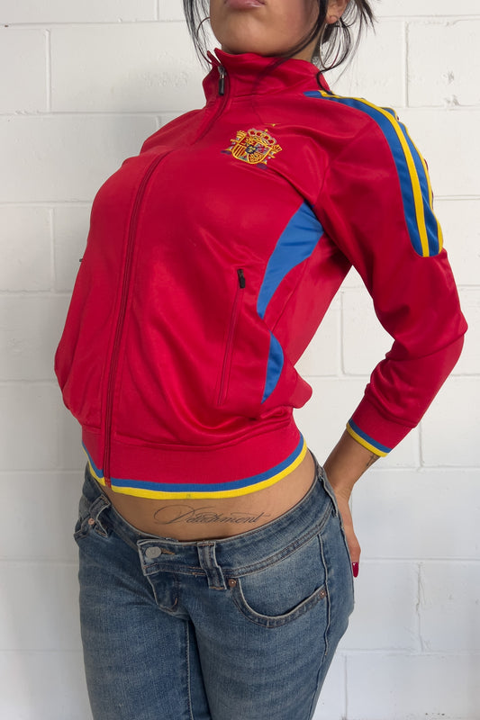 ESPANA red track jacket  ★ Size labelled medium (fits small)