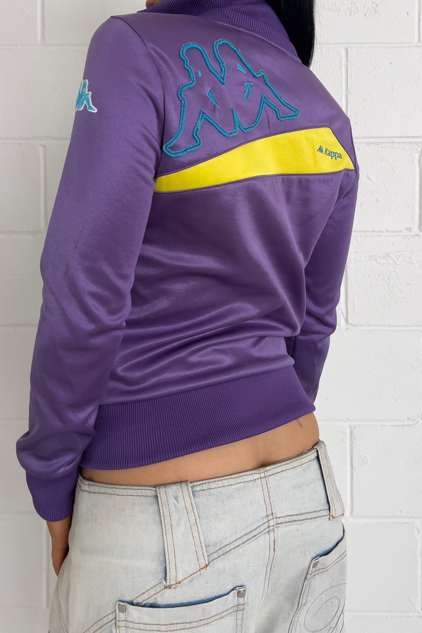 KAPPA purple track jacket ★ Size labelled medium (fits small)