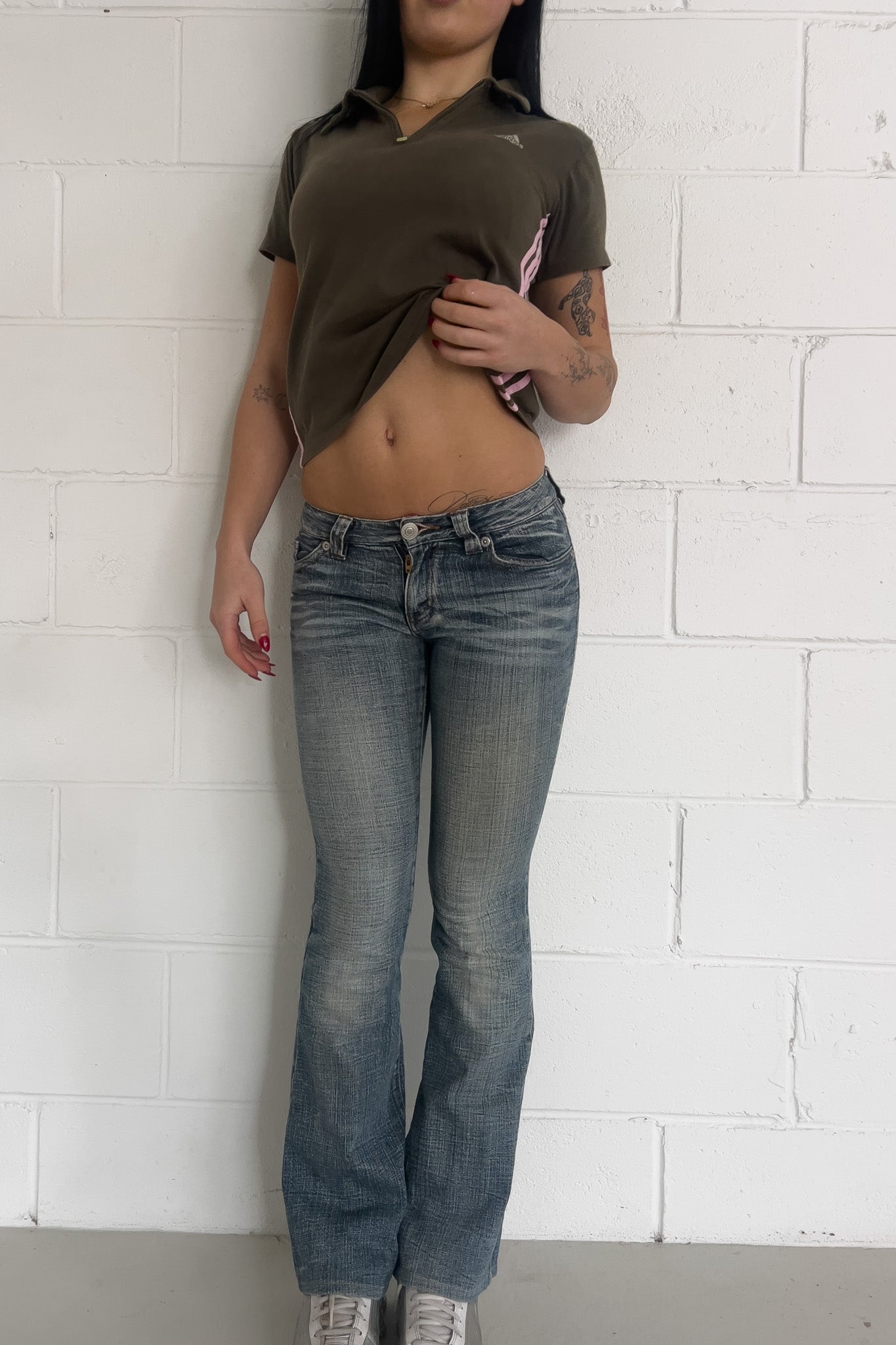THE VINTAGE HANDAED denim jeans ★ Size est xs