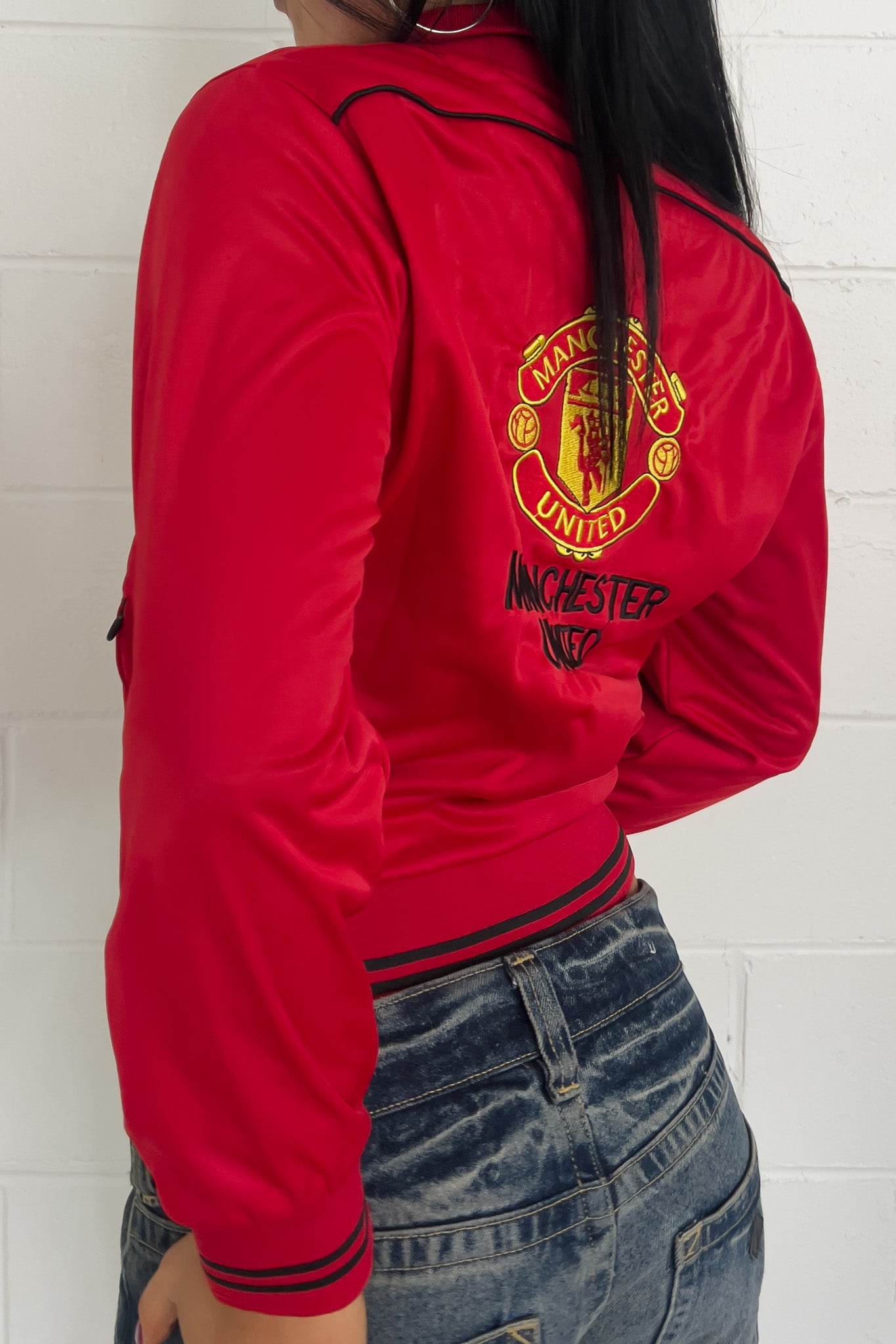 NIKE red "Manchester" track jacket ★ Size labelled large