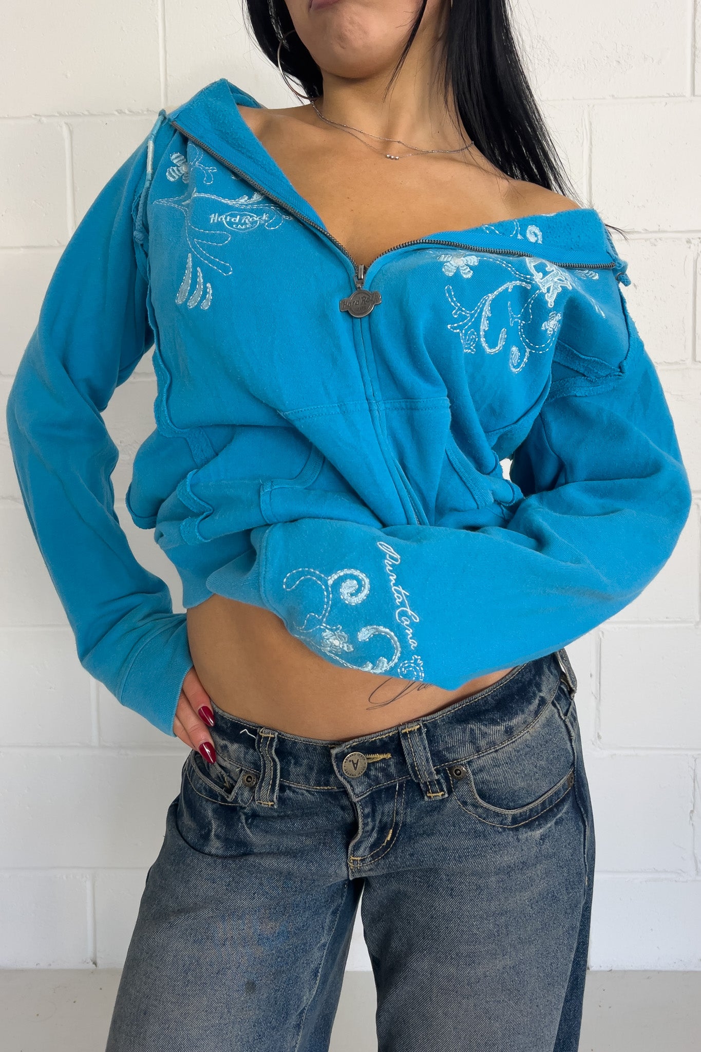 HARDROCK blue hooded jacket ★ Size labelled Xlarge