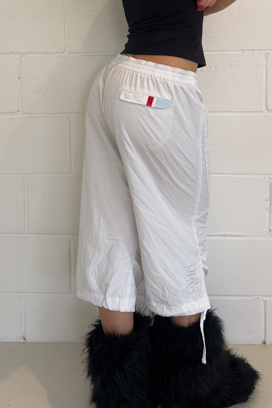 NIKE white track capris ★ Size labelled X large