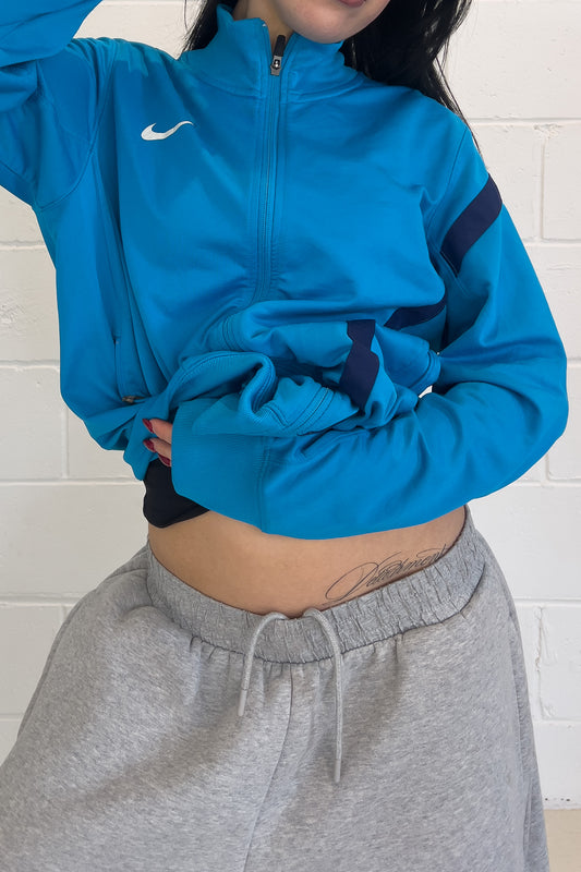 NIKE blue track jacket ★ Size labelled medium