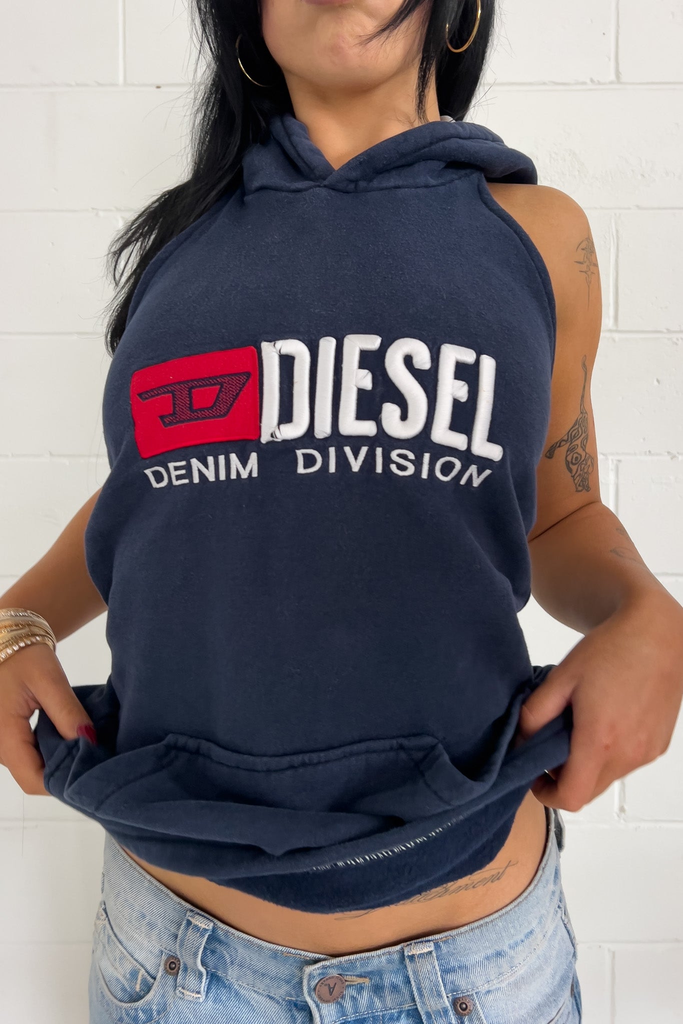 DIESEL navy jumper top ★ Size est medium/large