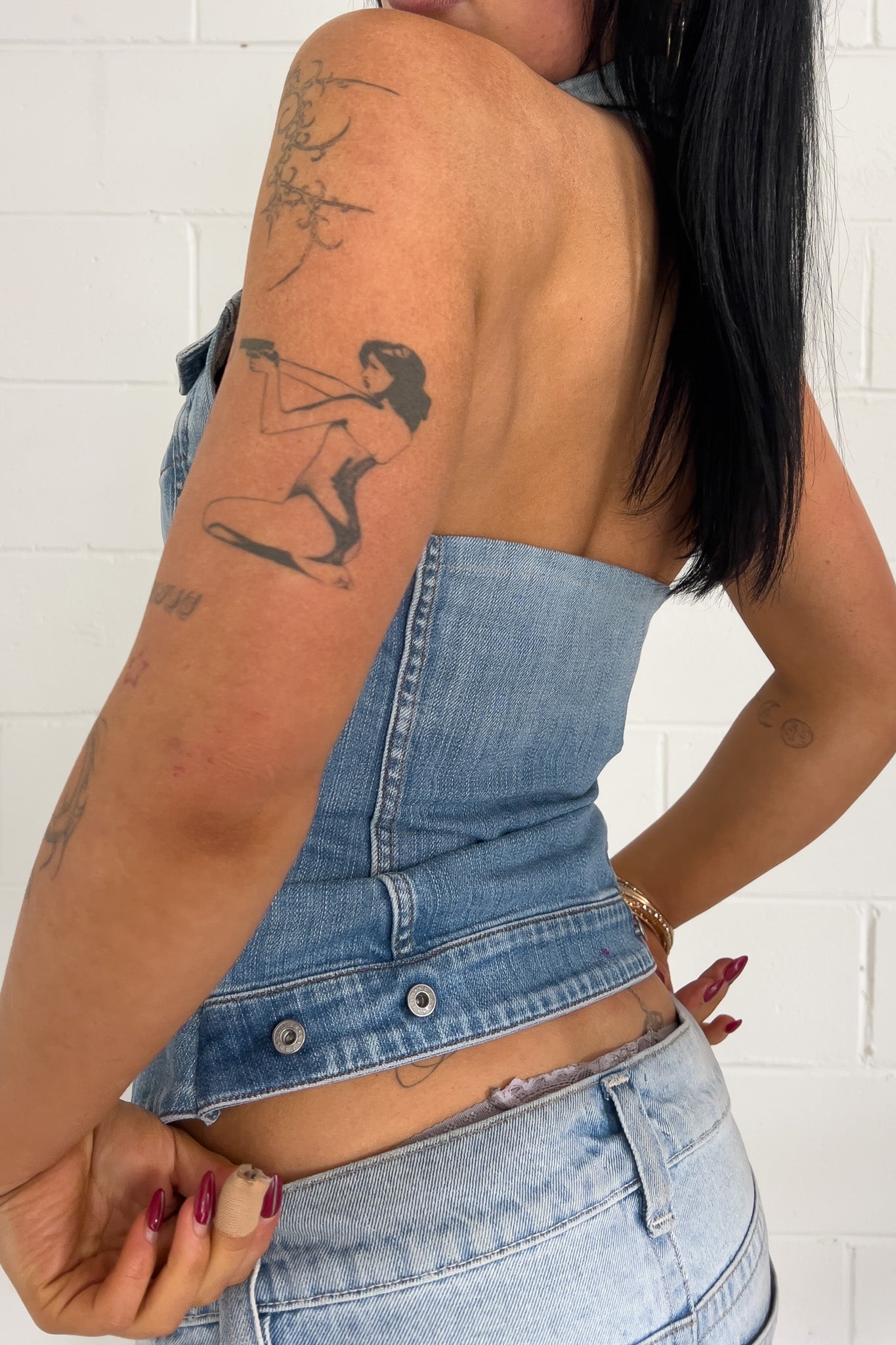 LEVIS reworked denim vest ★ Size est small/medium